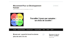 Desktop Screenshot of mouvementpourundeveloppementhumain.fr